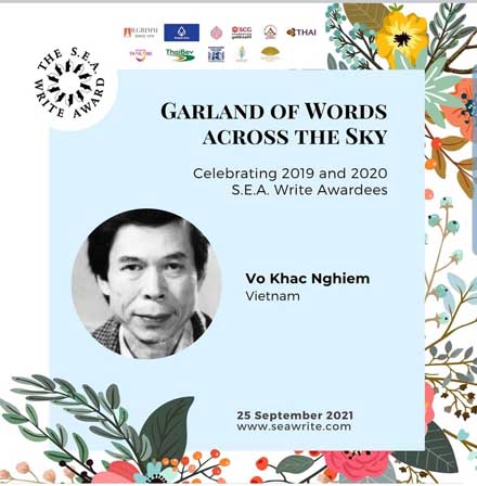 Hai nhà văn Việt Nam đoạt Giải thưởng Văn học ASEAN
